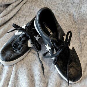 Converse Black Leather Breakpoint Ox  Sneakers